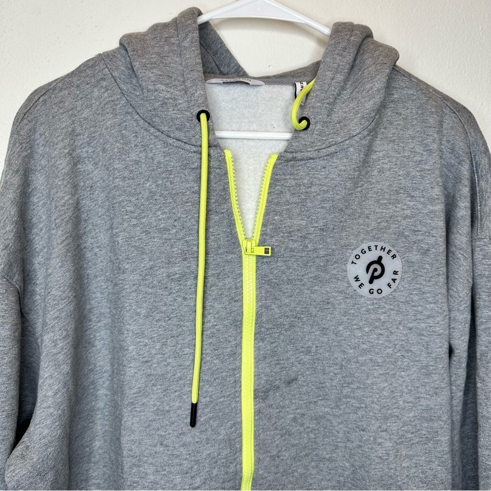 Peleton Gray Full Zip Hoodie Sweatshirt Jacket Size XXLarge - Picture 4 of 12